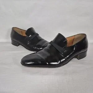Bally | Shoes | Bally Mens Patent Leather Dress Loafers  display picture 2